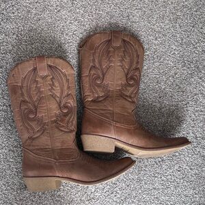 Coconuts Brown Western Cowboy Boots